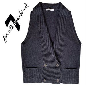 _ 7 for All Mankind vintage cashmere blend like new knit sweater vest - size S/M
